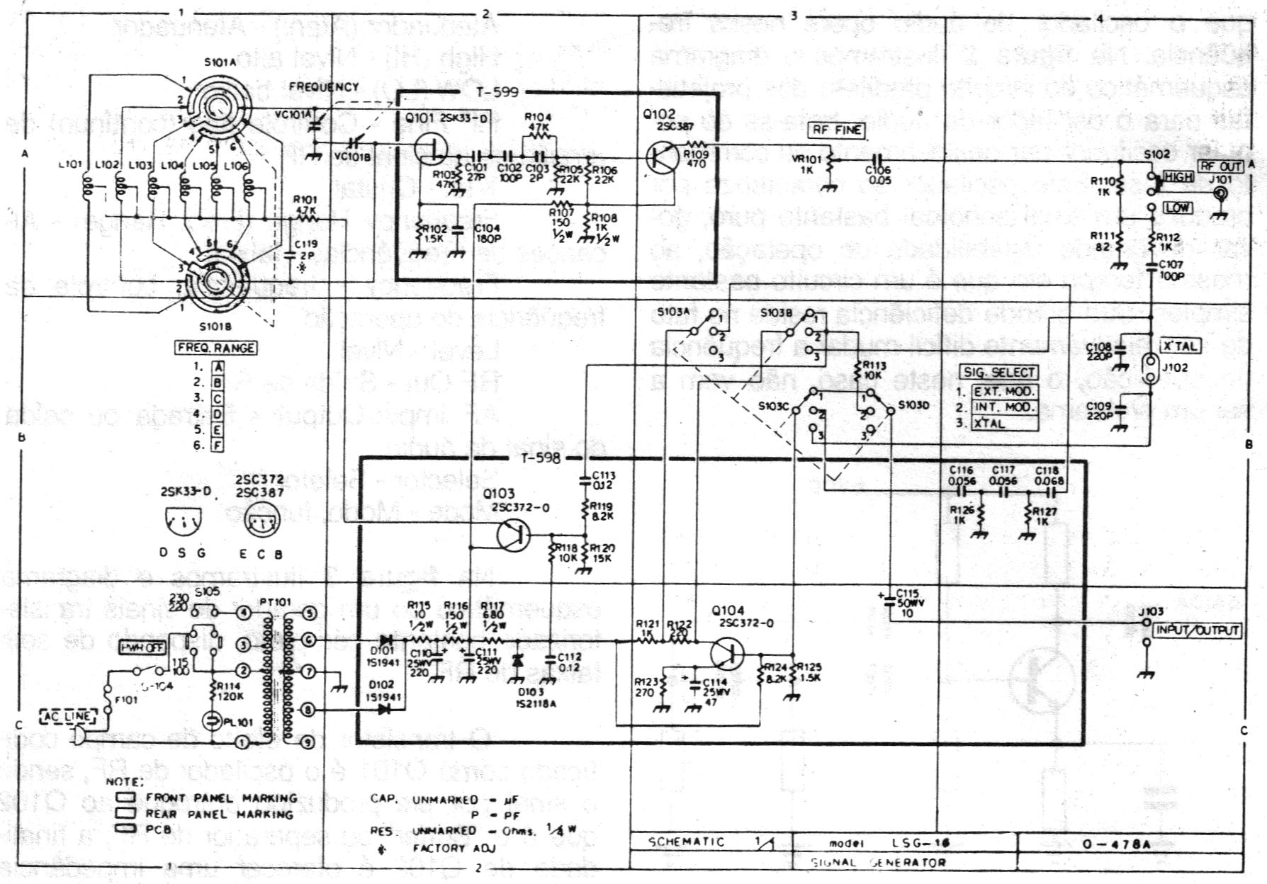 Service manual : Leader LSG-16 leader.jpg, RF Generator ...