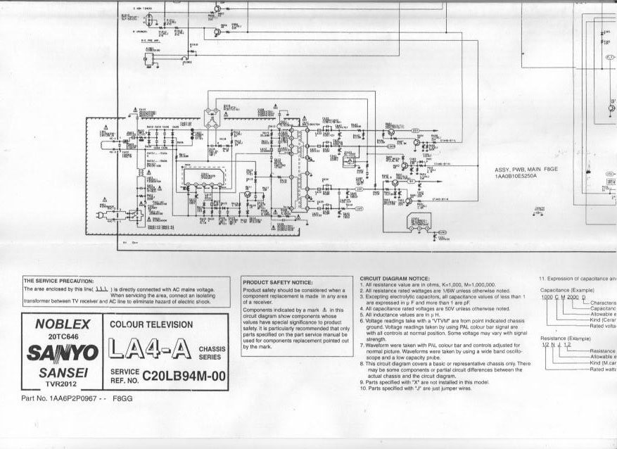 SANYO C20LB94M Parte 1 de 6