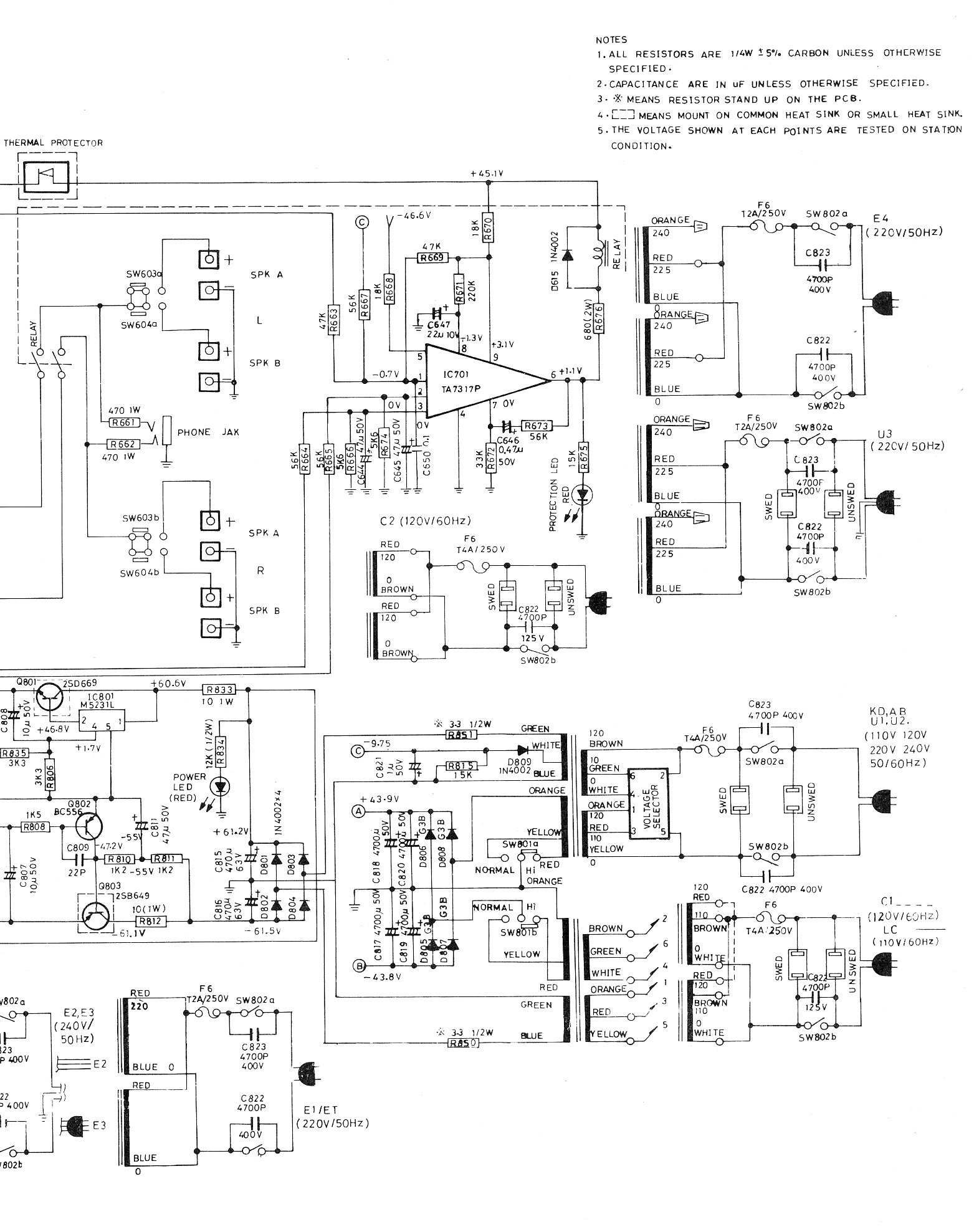 NAD 2150 Circuit Diagram for NAD2150, scanned in 2 parts.