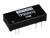 Top Power DC/DC Converters TP2D2412-3W Summary Description:
"3W Isolated Wide Input Dual Output DC/DC Converters
The TP2D is a series of low profile DC/DC converters offering dual outputs with a 2:1 input voltage range. All parts deliver 3W output power within operating temperature range -40 degree centigrade to 85 degree centigrade. The plastic case is rated to UL94V-0 and encapsulant to L94V-1.
"
Basic Terms:
1 Type TP2D Series
2 Power density 0.9W/cm3
3 input range 2:1 wide input range
4 Pinout Industry standard pinout
5 Related certificate RoHS compliant
6 Isolation voltage 1kVDC isolation
7 Output voltage 3.3V, 5V, 12V, 15V Input voltage: 5V, 12V, 24V, 48V
8 Footprint Industry standard footprint(4.7cm2)
9 Pin connection 2(-Vin),3(-Vin),9(OV),11(-Vout),14(+Vout),16(OV),22(+Vin),23(+Vin)
10 Temprature characteristic Wide temperature performance at full 1 Watt load, -40 degree centigrade to 85 degree centigrade
11 MOQ 1 pc (no ltimited for considered the long coorperation relations)
12 Terms of payment Western Union,T/T
13 Terms of delivery DHL / UPS / EMS / TNT
14 Delivery time 7-12 working days