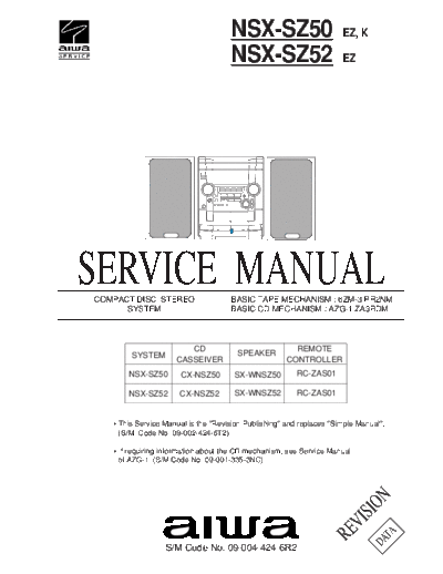 AIWA nsx-sz52  AIWA Audio nsx-sz52.pdf