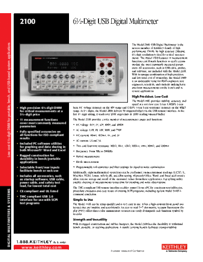 Keithley 2100  Keithley 2100 2100.pdf