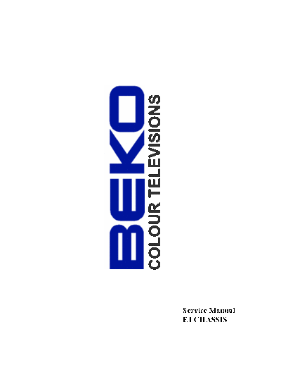 BEKO BEKO chassis E1 01  BEKO TV BEKO chassis E1 BEKO chassis E1 01.pdf