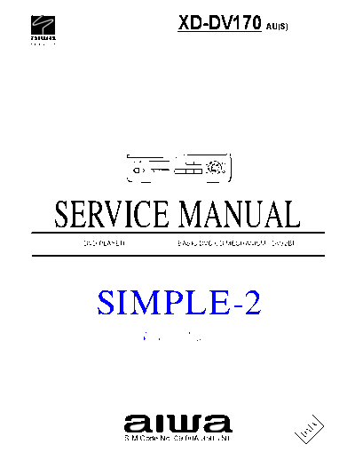 AIWA hfe aiwa xd-dv170 service  AIWA DVD XD-DV170 hfe_aiwa_xd-dv170_service.pdf