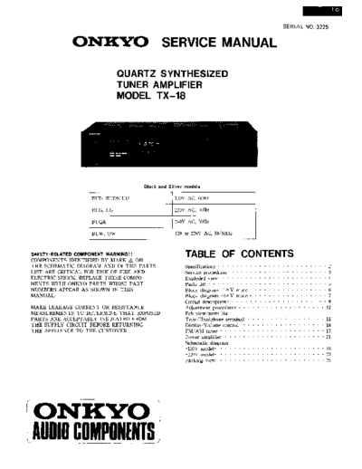 ONKYO hfe onkyo tx-18 service  ONKYO Audio TX-18 hfe_onkyo_tx-18_service.pdf