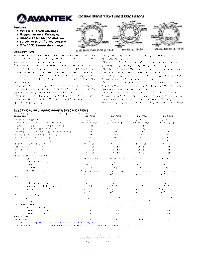 . Rare and Ancient Equipment Avantek Octave Band Series YIG  . Rare and Ancient Equipment Avantek Avantek_Octave_Band_Series_YIG.pdf