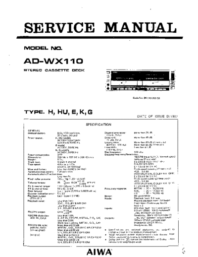 AIWA hfe   ad-wx110 service en  AIWA Audio AD-WX110 hfe_aiwa_ad-wx110_service_en.pdf