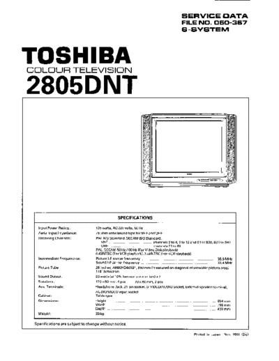TOSHIBA 2805dnt  TOSHIBA TV 2805dnt.pdf