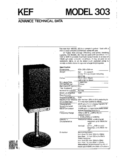 KEF hfe kef model 303 technical data  KEF Audio 303 hfe_kef_model_303_technical_data.pdf