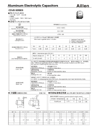 Aillen [non-polar smd] CDVB Series  . Electronic Components Datasheets Passive components capacitors Aillen Aillen [non-polar smd] CDVB Series.pdf