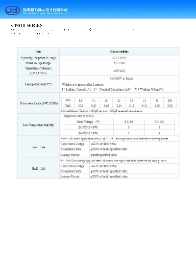 J.d [Gree] J.d [radial thru-hole] CD11T Series  . Electronic Components Datasheets Passive components capacitors J.d [Gree] J.d [radial thru-hole] CD11T Series.pdf