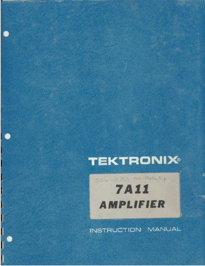 Tektronix 7a11 sm  Tektronix 7a11_sm.pdf