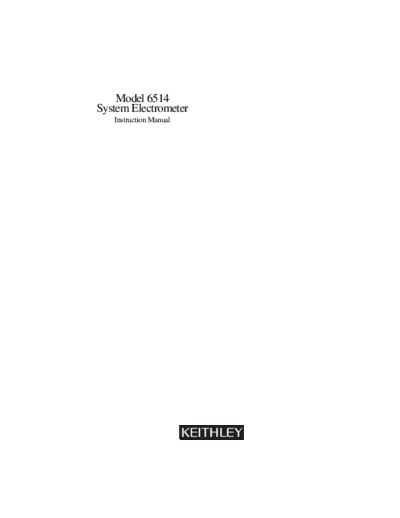Keithley Keithley 6514  Keithley Keithley_6514.pdf