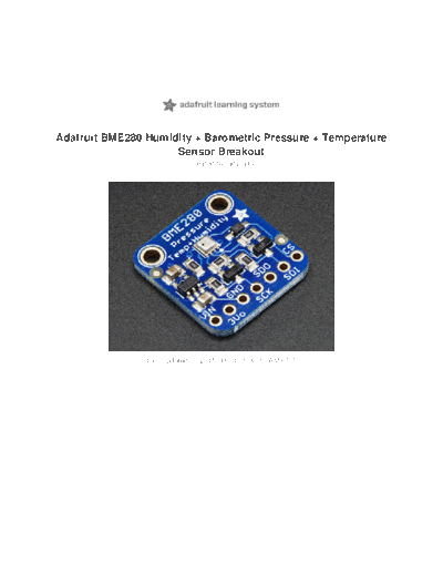 RPi adafruit-bme280-humidity-barometric-pressure-temperature-sensor-breakout RPi adafruit-bme280-humidity-barometric-pressure-temperature-sensor-breakout.pdf