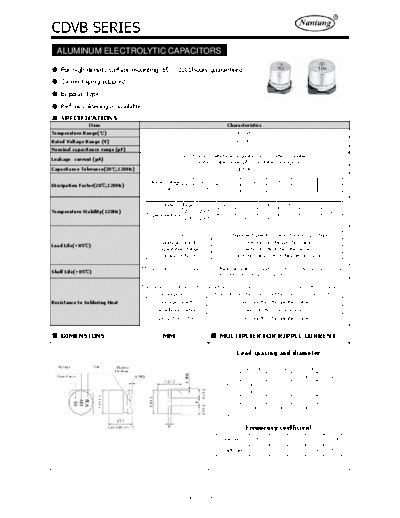 Nantung [smd] CDVB Series  . Electronic Components Datasheets Passive components capacitors Nantung Nantung [smd] CDVB Series.pdf