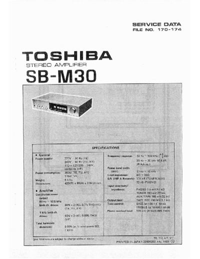 TOSHIBA hfe toshiba sb-m30 service en  TOSHIBA Audio SB-M30 hfe_toshiba_sb-m30_service_en.pdf
