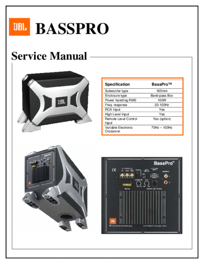 JBL hfe jbl basspro service en  JBL Audio BassPro hfe_jbl_basspro_service_en.pdf