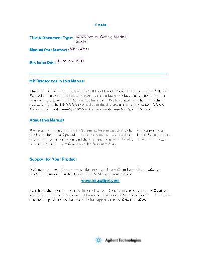 Agilent 5090-4309 54120 Series Getting Started Guide Feb90  Agilent 5090-4309 54120 Series Getting Started Guide Feb90.pdf