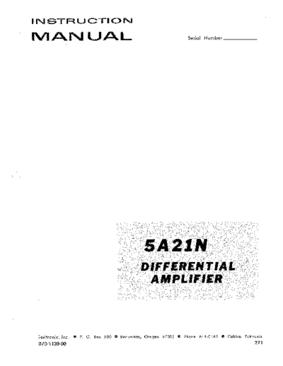 Tektronix TEK 5A21N Instruction  Tektronix TEK 5A21N Instruction.pdf