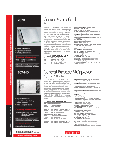 Keithley 7073 7074-D DS  Keithley 70xx 7073_7074-D_DS.pdf