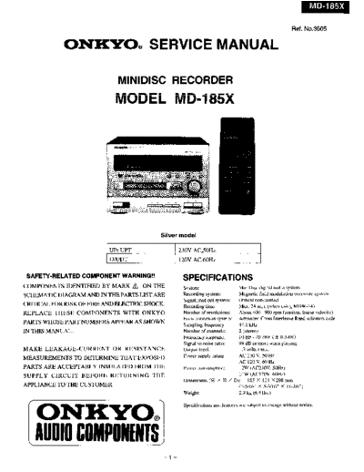 ONKYO hfe onkyo md-185x service partial en  ONKYO Audio MD-185X hfe_onkyo_md-185x_service_partial_en.pdf