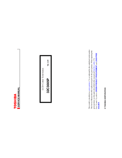 TOSHIBA TVLCDToshiba32C3005P ET-SB-SI 1329460205  TOSHIBA LCD 32C3005P TVLCDToshiba32C3005P_ET-SB-SI_1329460205.pdf