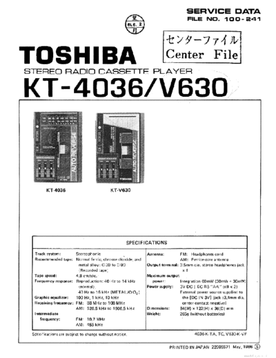 TOSHIBA hfe   kt-4036 v630 service en low res  TOSHIBA Audio KT-4036 hfe_toshiba_kt-4036_v630_service_en_low_res.pdf