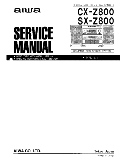 AIWA cx-z800  AIWA Audio cx-z800.pdf