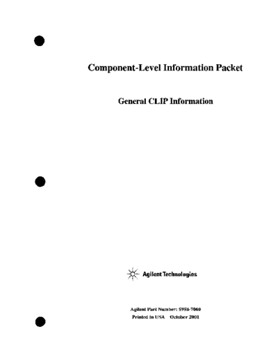 Agilent GENERAL CLIP INFORMATION  Agilent 871X GENERAL CLIP INFORMATION.pdf