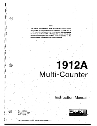 Fluke Fluke Fluke 1912A Fluke 1912 Service Manual-Fluke1912A  Fluke 1912 Fluke_Fluke_1912A_Fluke_1912_Service_Manual-Fluke1912A.pdf