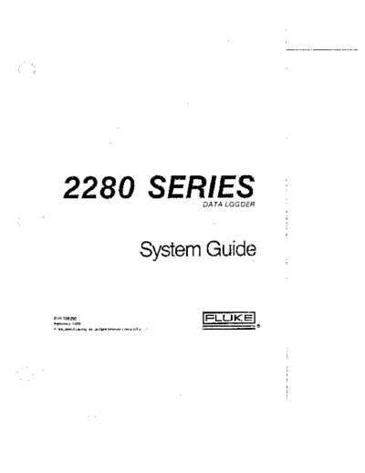 Fluke FLUKE 2280 Series 2280A 252C 2280B 252C 2285B System Guide Fluke 2280_2280A_2280B_2285B FLUKE 2280 Series 2280A_252C 2280B_252C 2285B System Guide.pdf