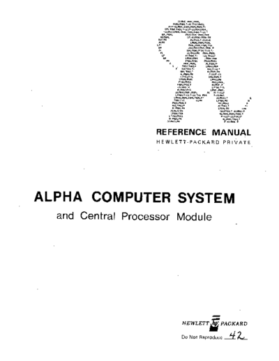 HP Alpha Reference Manual Section 4 Apr71  HP HP_Alpha Alpha_Reference_Manual_Section_4_Apr71.pdf