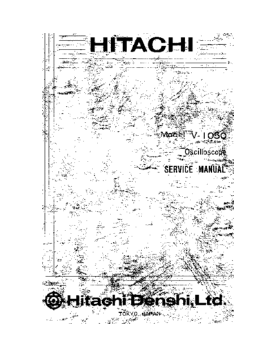 Hitachi Hitachi V1050 Oscilloscope Service Manual-Hitachi V1050 Service Manual Hitachi Oscilloscope Hitachi_V1050_Oscilloscope_Service_Manual-Hitachi_V1050_Service_Manual.pdf