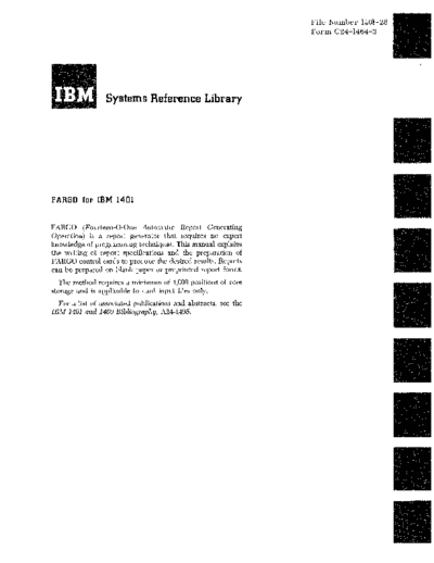 IBM C24-1464-3 1401 fargo  IBM 140x C24-1464-3_1401_fargo.pdf