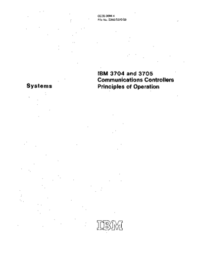 IBM GC30-3004-4 3704 3705 Communications Controllers PoO Jun76  IBM 370x GC30-3004-4_3704_3705_Communications_Controllers_PoO_Jun76.pdf