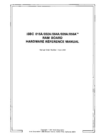 Intel 143572-001 iSBC 016A 032A 064A 028A 056A RAM Board Hardware Reference Manual Jul81 Intel iSBC 143572-001_iSBC_016A_032A_064A_028A_056A_RAM_Board_Hardware_Reference_Manual_Jul81.pdf