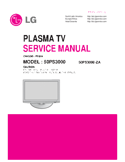 LG LG 50PS3000 [SM]  LG Monitor LG_50PS3000_[SM].pdf