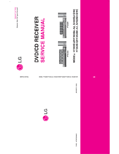 LG HT303SU Service Manual  LG Audio HT353SD HT303SU Service Manual.pdf