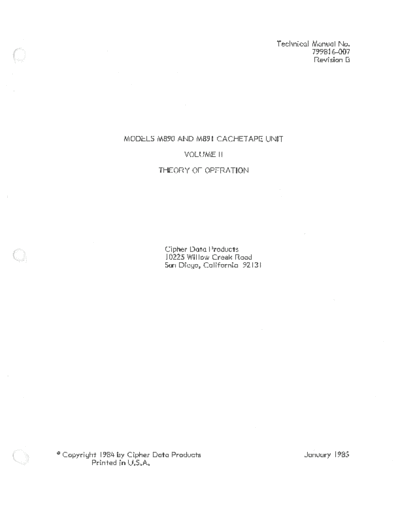 cipher 79981-007B M890 M891 Vol II Theory of Operation Jan85  . Rare and Ancient Equipment cipher 79981-007B_M890_M891_Vol_II_Theory_of_Operation_Jan85.pdf