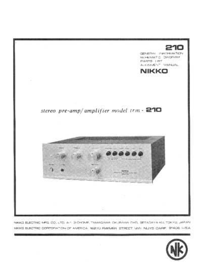 NIKKO hfe   trm-210 service en  NIKKO Audio TRM-210 hfe_nikko_trm-210_service_en.pdf