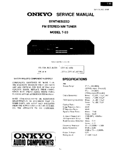 ONKYO hfe onkyo t-33 service  ONKYO Audio T-33 hfe_onkyo_t-33_service.pdf