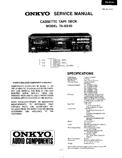 ONKYO hfe   ta-6510 service  ONKYO Audio TA-6510 hfe_onkyo_ta-6510_service.pdf