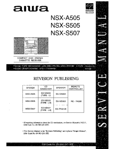 AIWA cx-ns505  AIWA Audio NSX-A505 aiwa_cx-ns505.pdf