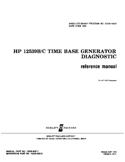 HP 12539-90011 Sep-1978  HP 1000 Diagnostics 12539-90011_Sep-1978.pdf