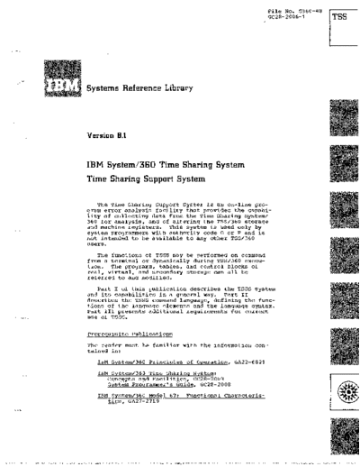 IBM GC28-2006-1 Time Sharing Support System Sep71  IBM 360 tss GC28-2006-1_Time_Sharing_Support_System_Sep71.pdf