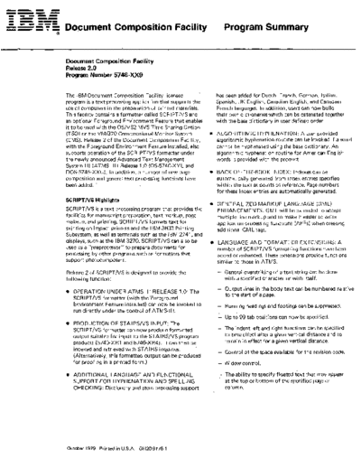 IBM GH20-9175-1 Document Composition Facility Rel 2 Program Summary Oct79 IBM 370 DCF GH20-9175-1_Document_Composition_Facility_Rel_2_Program_Summary_Oct79.pdf