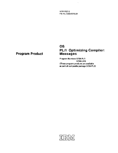 IBM SC33-0027-2 PLIcmsMsg Jun73  IBM 370 pli SC33-0027-2_PLIcmsMsg_Jun73.pdf