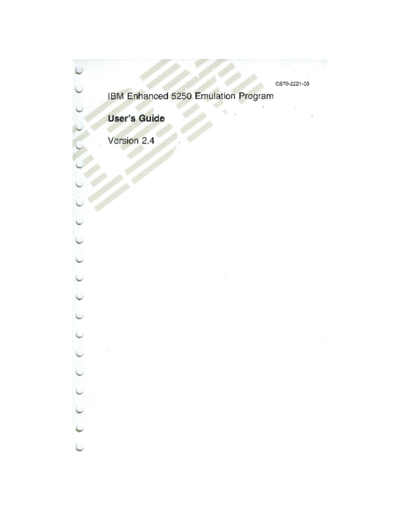 IBM G570-2221-05 IBM Enhanced 5250 Emulation Program Version 2.4 Apr94 IBM pc communications G570-2221-05_IBM_Enhanced_5250_Emulation_Program_Version_2.4_Apr94.pdf