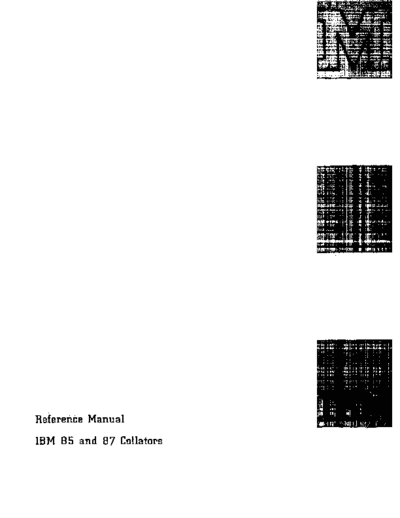 IBM A24-1005-2 85-87 Collators  IBM punchedCard Collator A24-1005-2_85-87_Collators.pdf
