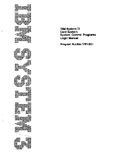 IBM SY21-0522-2 System-3 Card System System Control Programs Logic Manual Jan71 IBM system3 plm SY21-0522-2_IBM_System-3_Card_System_System_Control_Programs_Logic_Manual_Jan71.pdf